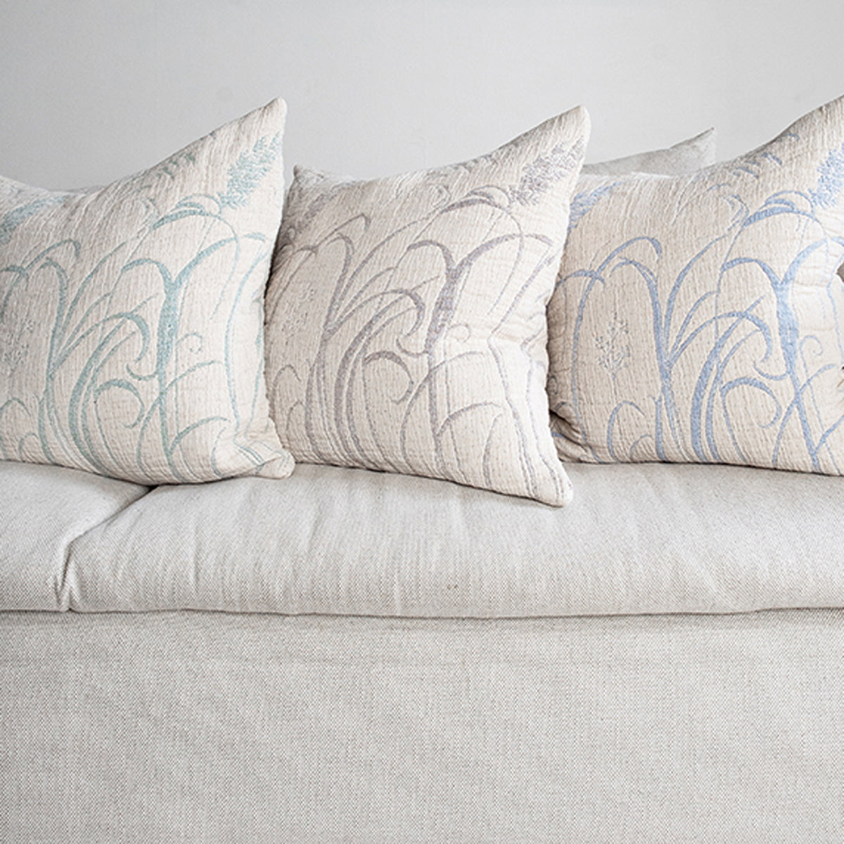 Grass Cushion by Brita, showing grass cushion in live shot.