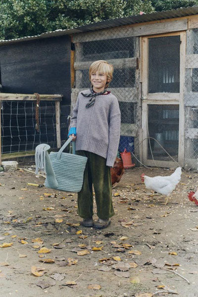 Growing up Basket  by Lorena Canals, showing growing up basket  in live shot.