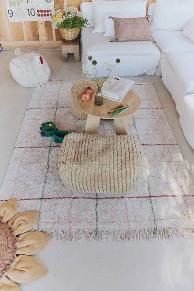 Growing up Washable Rug  by Lorena Canals, showing growing up washable rug in live shot.