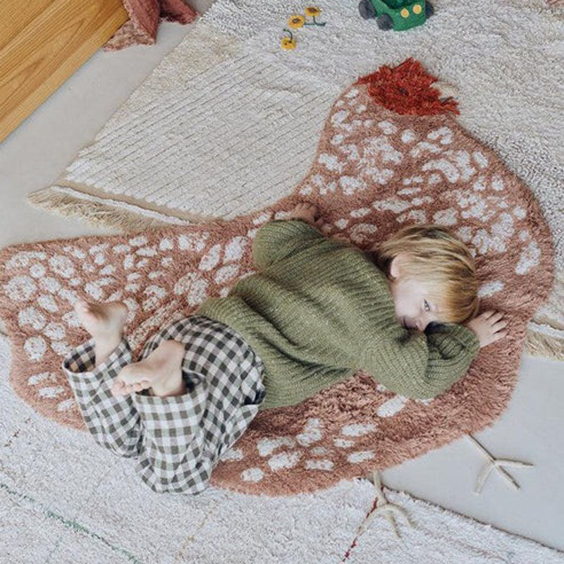 Growing up Washable Rug  by Lorena Canals, showing growing up washable rug in live shot.