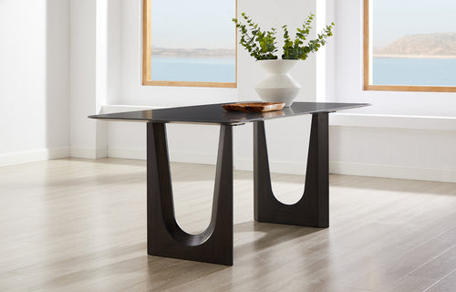 Hanna Dining Table by Greenington, showing hanna dining table in live shot.