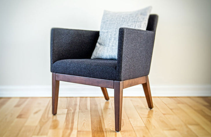 Harput Small Lounge Wood Armchair by SohoConcept, showing harput small lounge wood armchair in live shot.