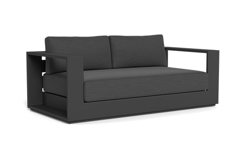 Hayman Sofa by Harbour - 2-Seater, Asteroid Aluminum, Grafito Panama.