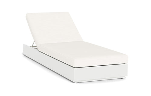 Hayman Sunlounger by Harbour - Single, White Aluminum, Blanco Panama.