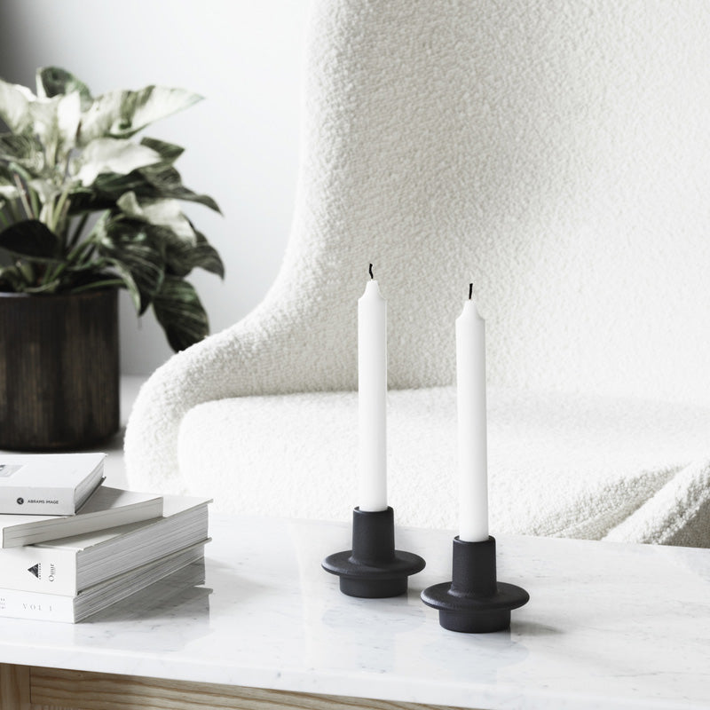 Heima Candlestick by Normann Copenhagen, showing heima candlestick in live shot.
