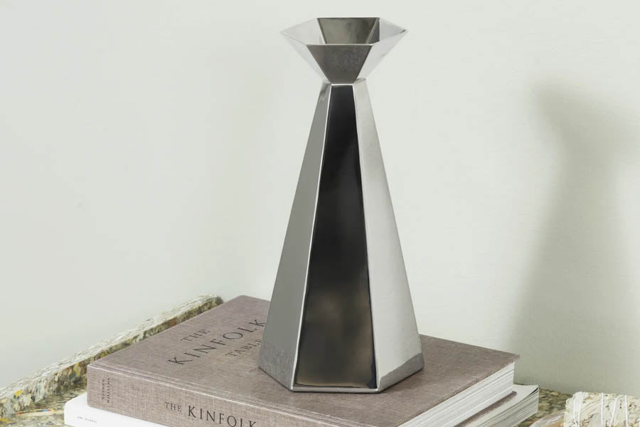 Hexa Vase by Normann Copenhagen, showing hexa vase in live shot.