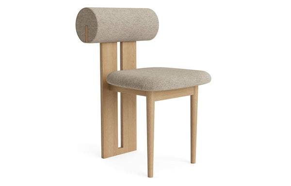 Hippo Chair by Norr11 - Natural Solid Oak, Cat 2 Upholstery.