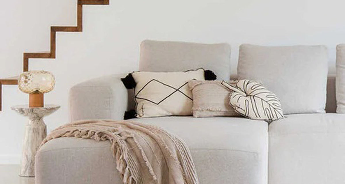 Plants Cushion by Lorena Canals, showing plants cushion in live shot.