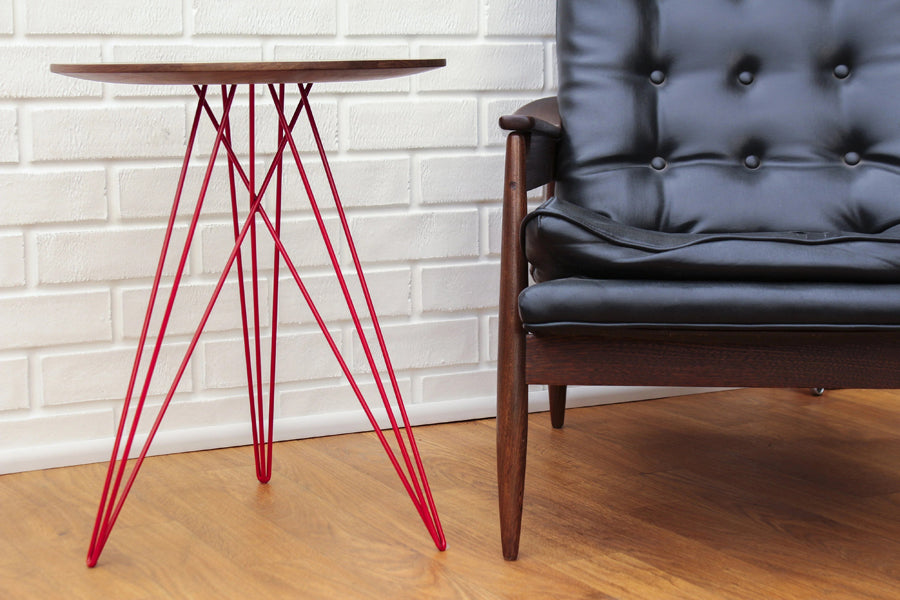 Hudson Side Table by Tronk Design, showing hudson side table in live shot.