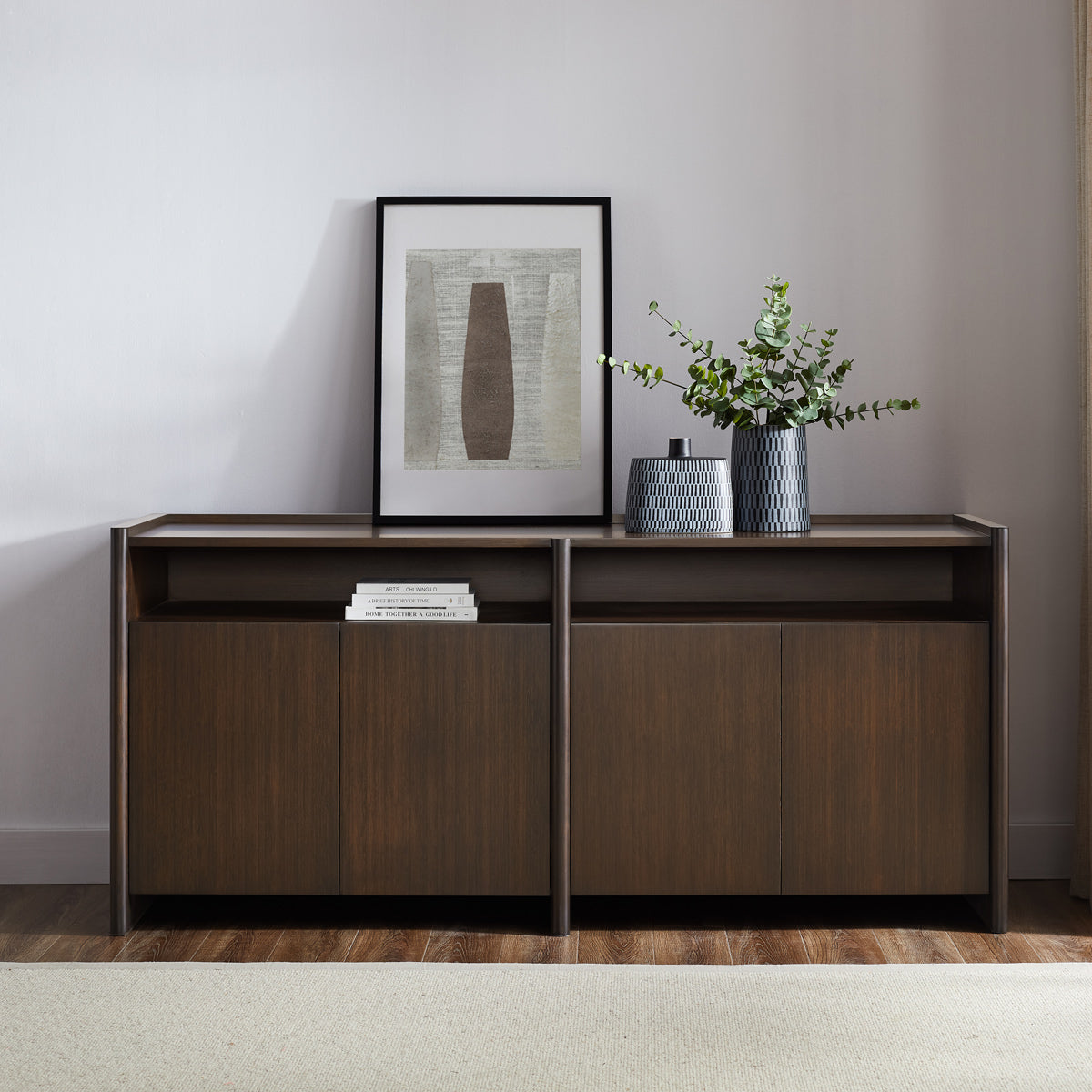 Hudson Sideboard by Greenington, showing hudson sideboard in live shot.