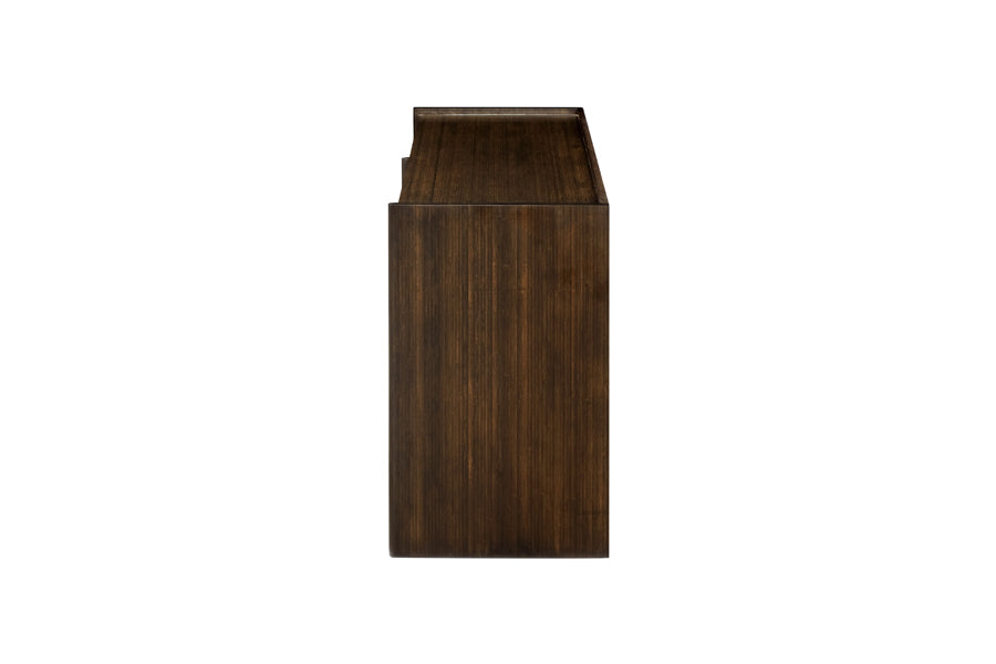 Hudson Sideboard by Greenington, showing side view of hudson sideboard in black walnut.