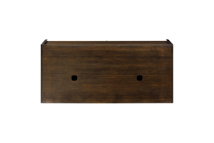 Hudson Sideboard by Greenington, showing back view of hudson sideboard in black walnut.