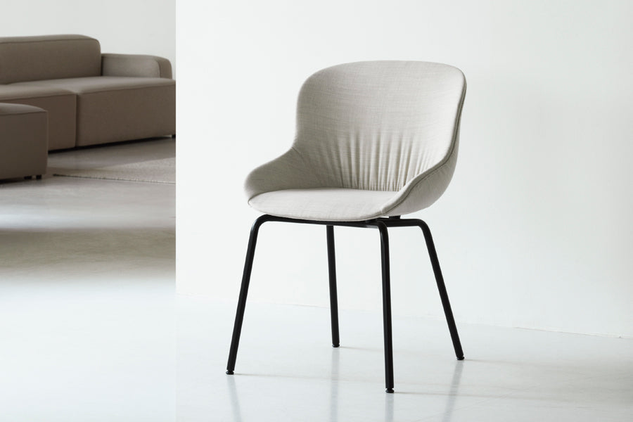 Hyg Full Upholstery Chair by Normann Copenhagen, showing hyg full upholstery chair in live shot.
