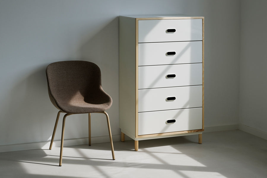 Hyg Full Upholstery Chair by Normann Copenhagen, showing hyg full upholstery chair in live shot.