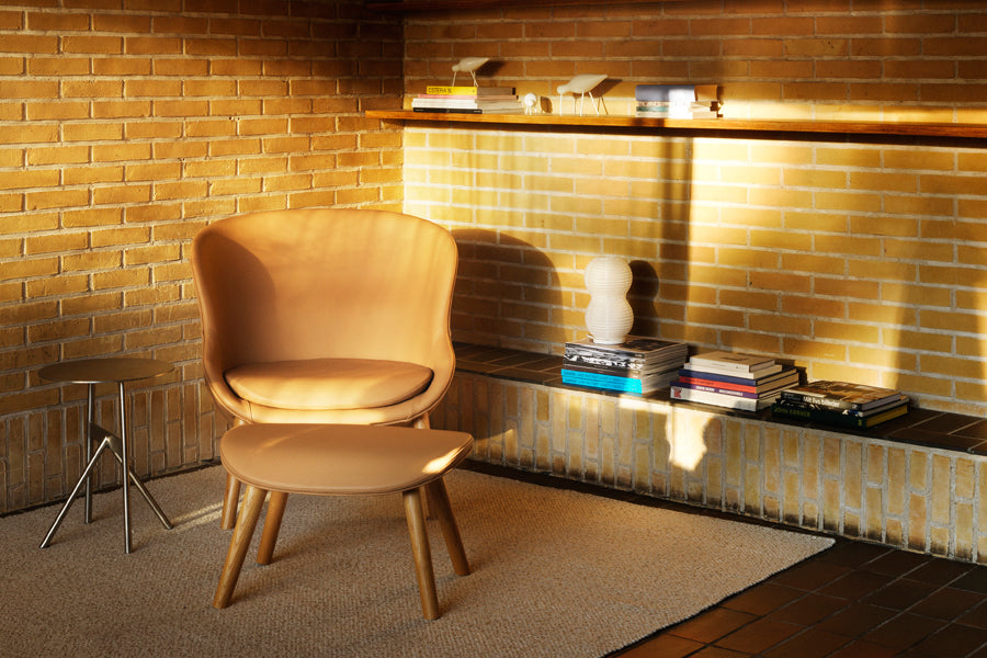 Hyg Lounge Chair by Normann Copenhagen, showing hyg lounge chair in live shot.