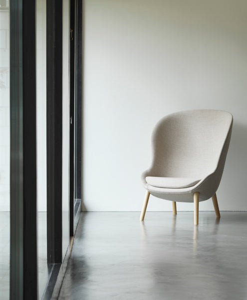 Hyg Lounge Chair by Normann Copenhagen, showing hyg lounge chair in live shot.