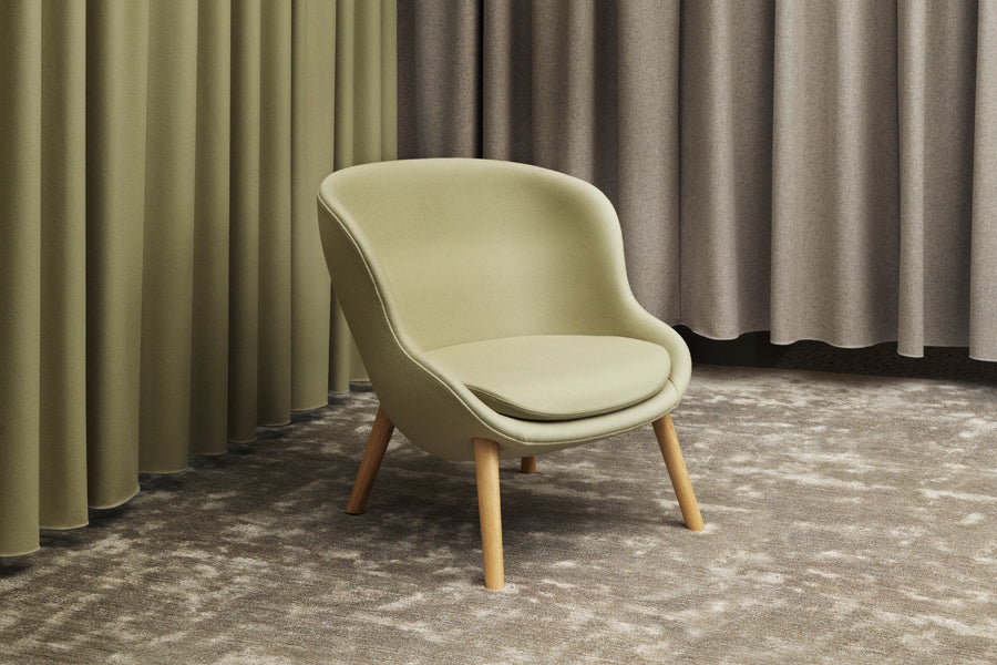 Hyg Lounge Chair by Normann Copenhagen, showing hyg lounge chair in live shot.