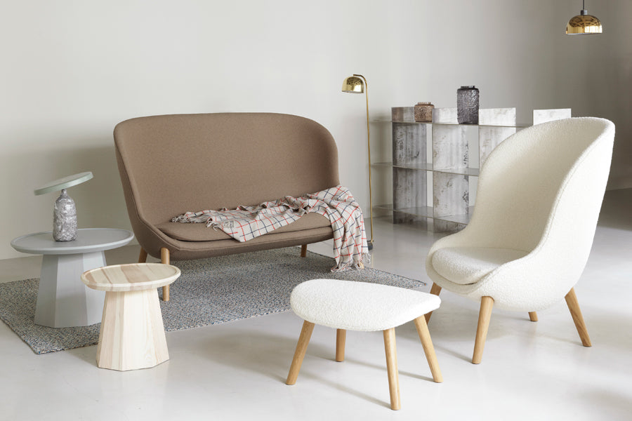 Hyg Lounge Chair by Normann Copenhagen, showing hyg lounge chair in live shot.