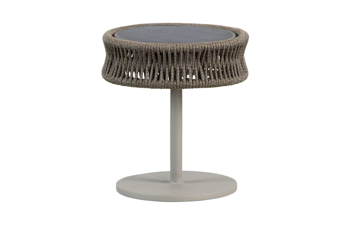 Illusion Table Lamp by Cane-Line - Small, Taupe Aluminum/Soft Rope.