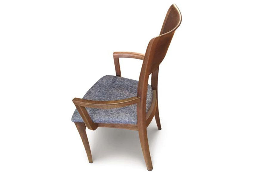 Ingrid Armchair by Copeland Furniture, showing top view of ingrid armchair.