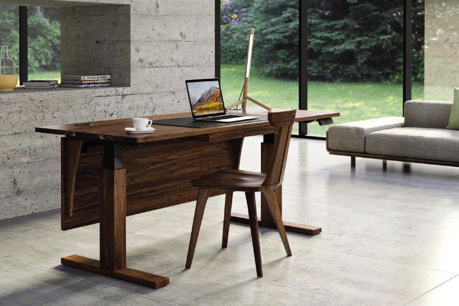Invigo Sit-Stand Rectangle Desks by Copeland Furniture, showing invigo sit-stand rectangle desks in live shot.