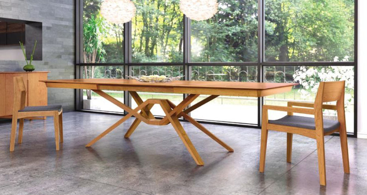 Iso Side Chair In Cherry by Copeland Furniture, showing iso side chair In cherry in live shot.