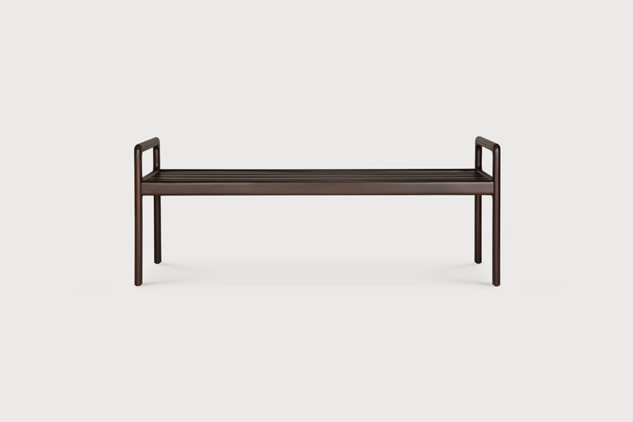 Jack Bench by Ethnicraft, showing front view of jack bench in studio shot.