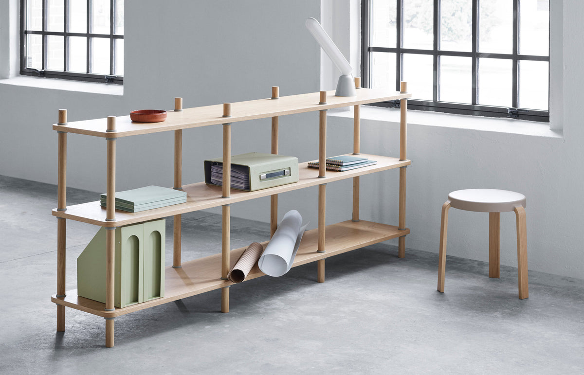 Jam Bookcase by Normann Copenhagen, showing jam bookcase in live shot.