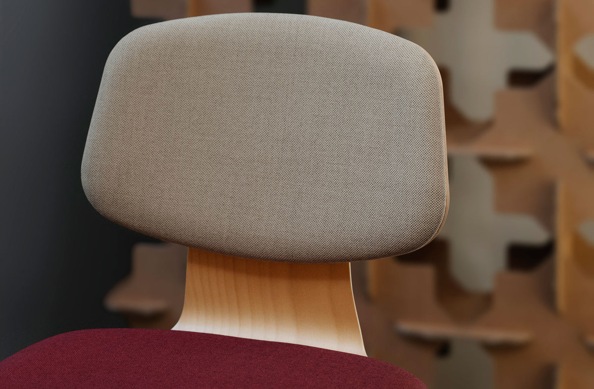 Jay 4-Spikes Pyramid Swivel Chair by Kollektiff, showing closeup view of jay 4-spikes pyramid swivel chair in live shot.