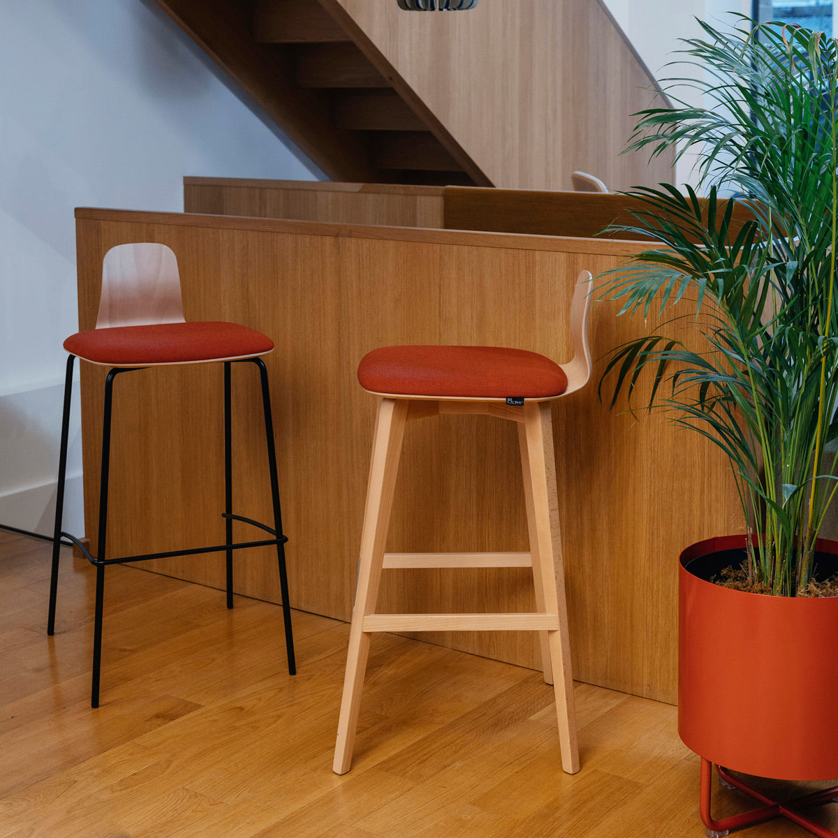Jay Stool by Kollektiff, showing jay stools in live shot.