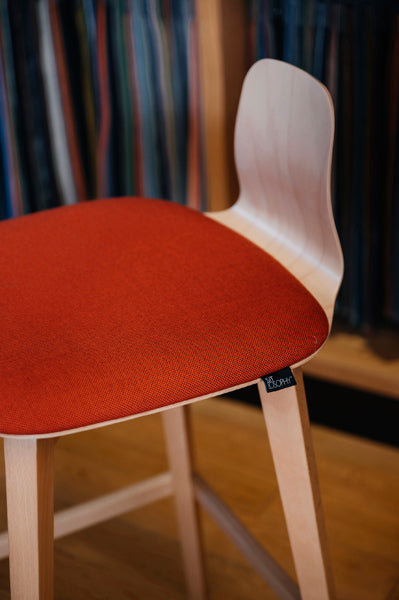 Jay Stool by Kollektiff, showing closeup view of jay stool in live shot.