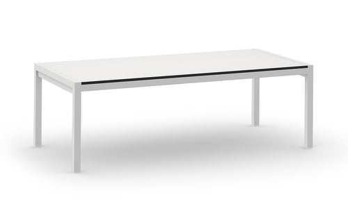 Jaydu HPL Coffee Table by Mamagreen - White Sand Aluminum, Alpes White HPL.