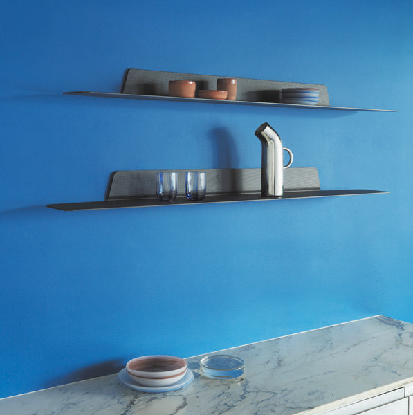 Jet Shelf by Normann Copenhagen, showing jet shelves in live shot.