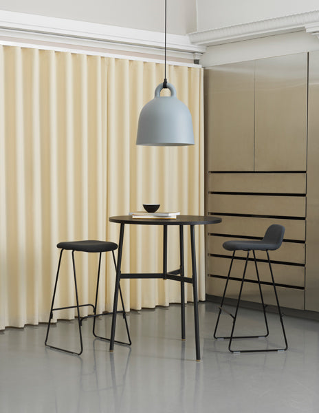 Just Full Upholstery Barstool by Normann Copenhagen, showing just full upholstery barstool in live shot.