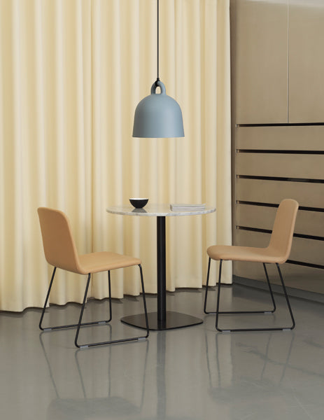 Just Full Upholstery Chair by Normann Copenhagen, showing just full upholstery chairs in live shot.