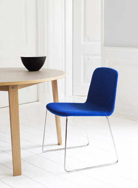 Just Full Upholstery Chair by Normann Copenhagen, showing just full upholstery chair in live shot.