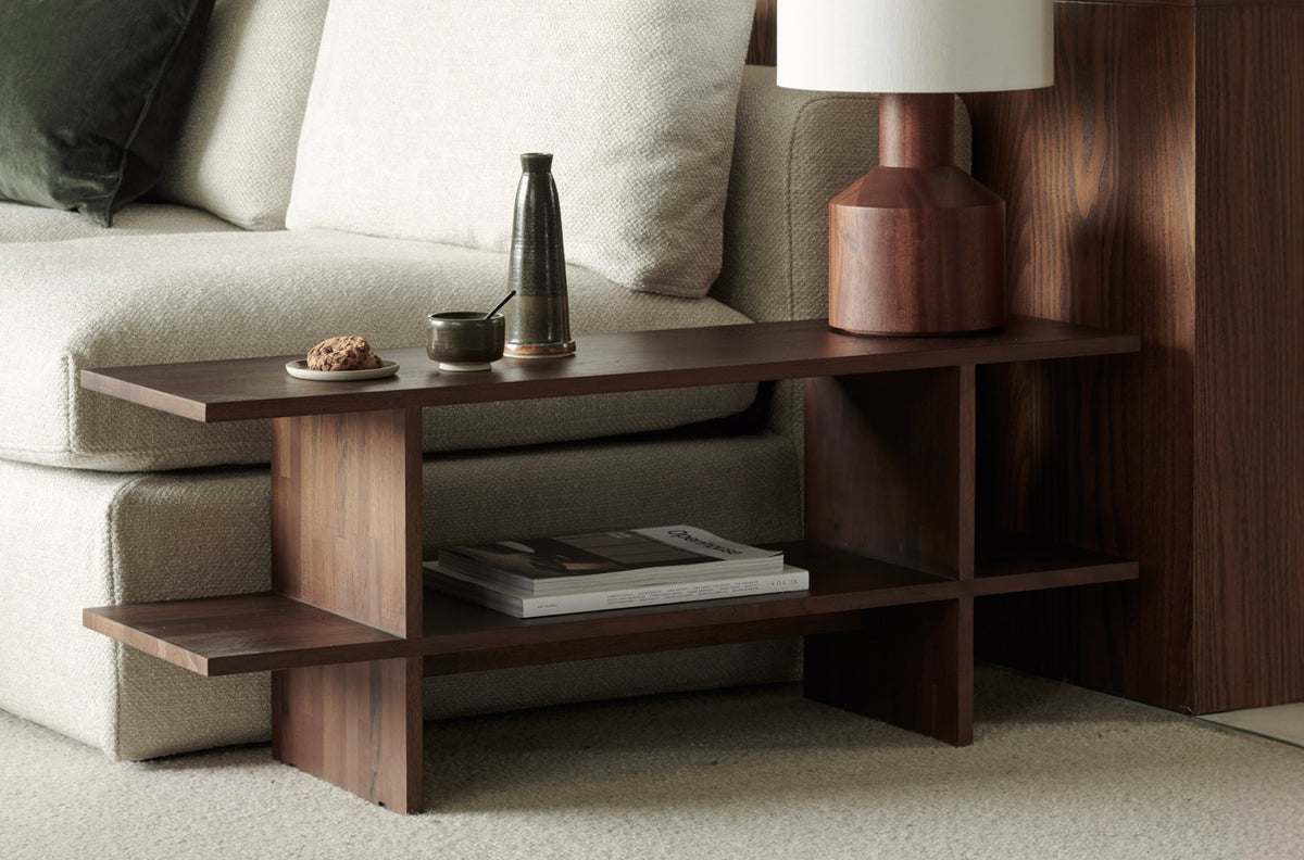 Kabuki Side Table by Ethnicraft, showing kabuki side table in live shot.