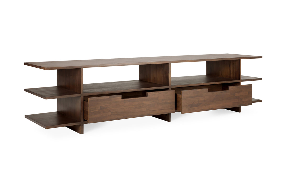 Kabuki TV Cupboard by Ethnicraft - Brown Varnished Teak.