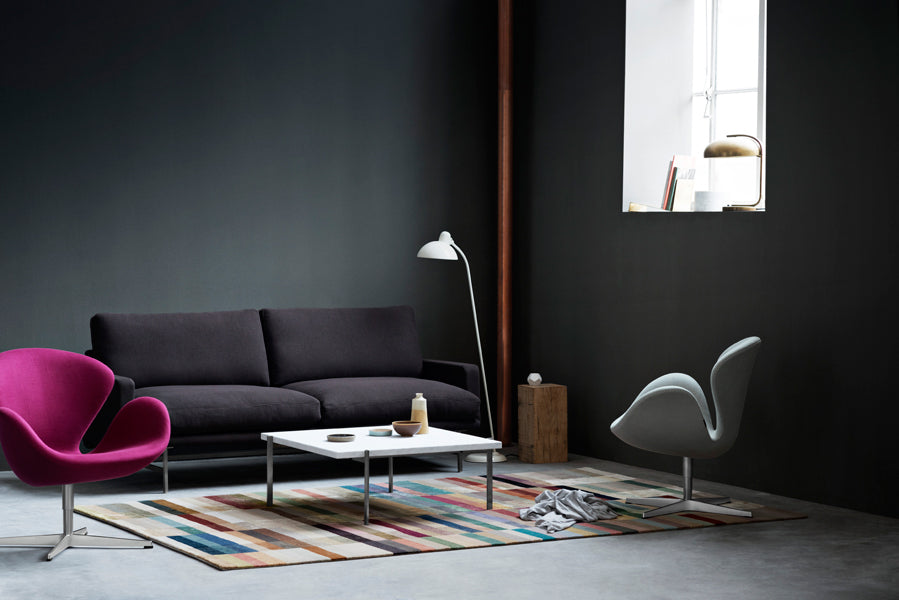 Kaiser Idell Floor Lamp by Fritz Hansen, showing kaiser idell floor lamp in live shot.
