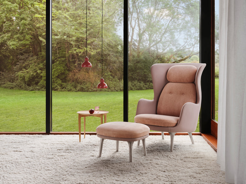 Kaiser Idell Pendant by Fritz Hansen, showing kaiser idell pendants in live shot.