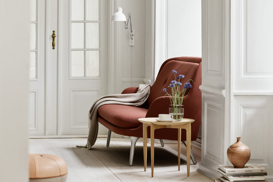 Kaiser Idell Wall Lamp by Fritz Hansen, showing kaiser idell wall lamp in live shot.