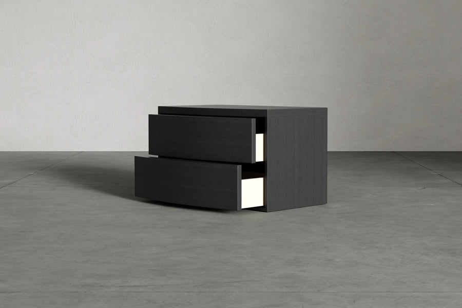 Kellen Nightstand by Viesso, showing kellen nightstand in live shot.