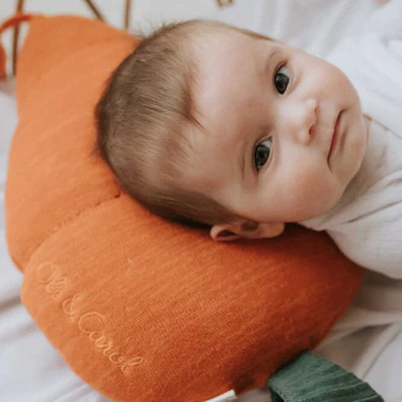 Knitted Cushion by Lorena Canals, showing knitted cushion in live shot.