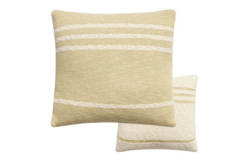 Duetto Knitted Cushion by Lorena Canals - Olive - Natural.