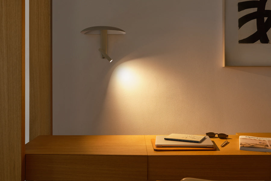 Konoha Wall Light by Marset, showing konoha wall light in live shot.