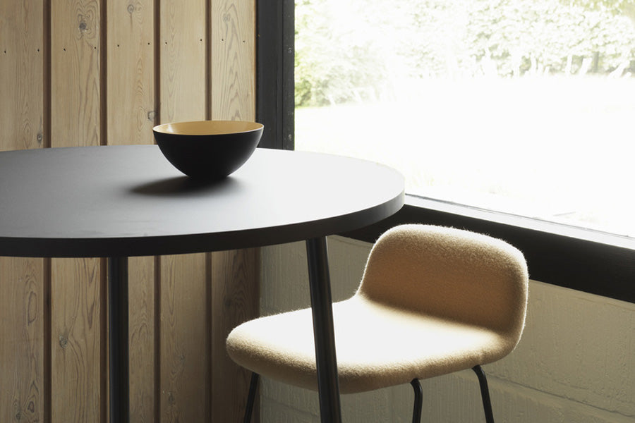 Krenit Bowl by Normann Copenhagen, showing krenit bowl in live shot.
