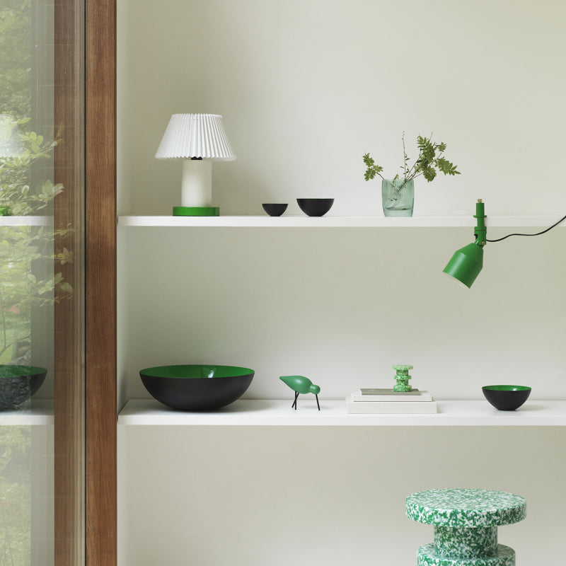 Krenit Bowl by Normann Copenhagen, showing krenit bowl in live shot.