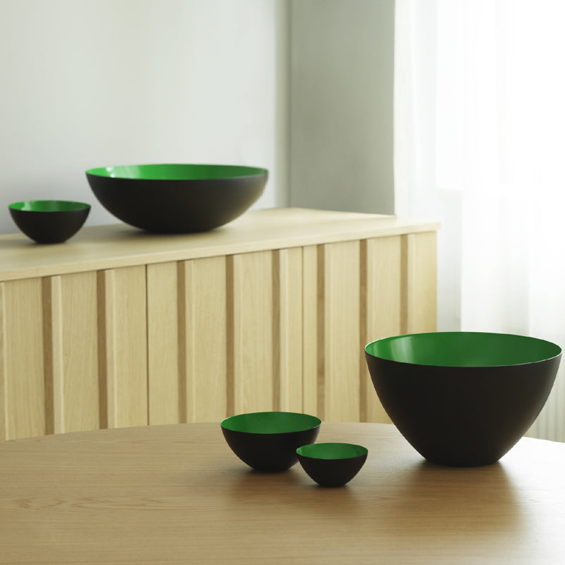 Krenit Bowl by Normann Copenhagen, showing krenit bowl in live shot.