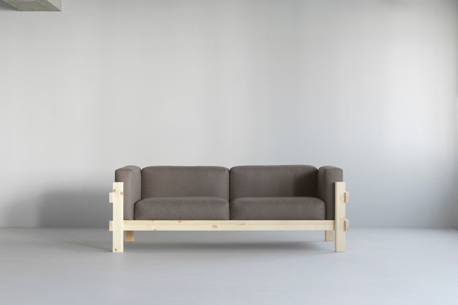 Kube Sofa by Normann Copenhagen, showing kube sofa in live shot.