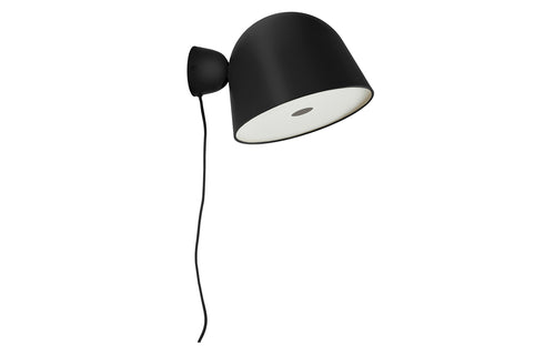 Kuppi Wall Lamp 2.0 by Woud - Black Painted Metal.